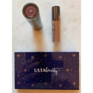 ULTA EYE SHADOW PALETTE NUDES & ULTA LIPSTICK RAISIN & ULTA LIP OIL BUFF BABE !!
